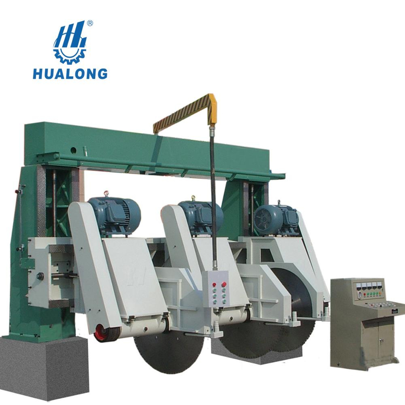 Hualong Stone Machinery 3-дисковый станок для резки бордюрного камня для гранитного камня Ganite HLSQ3-2600