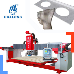 Hualong Stone Machinery Многофункциональный станок для резки гранитных плит 5-осевая мостовая пила с ЧПУ Станок для резки камня