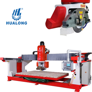 Каменный станок Hualong HLSQ-650 автоматический 5-осевой мостовой станок с ЧПУ гранит, мрамор, кварцит, производители станков для резки искусственного камня